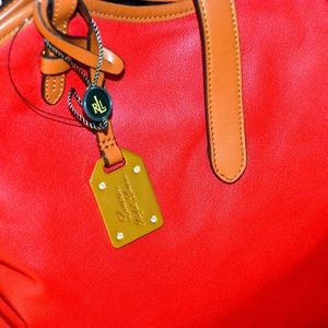 NEW Red Ralph Lauren Hobo Bag